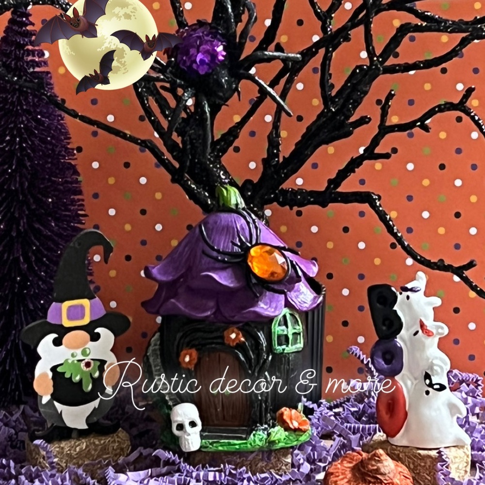 Fairy Garden Halloween House bundle  for your tier trays .